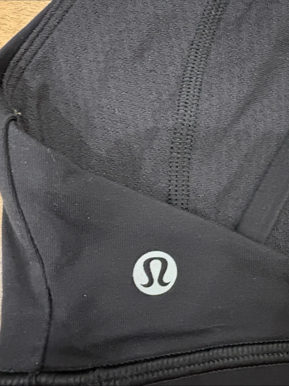 Lululemon free to be serene high neck sports bra black size 8